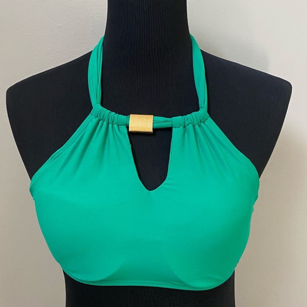 Antonio Melani Green Swimsuit Bikini Top